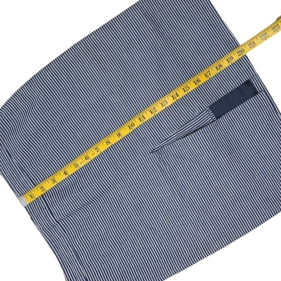 Kate Spade Saturday Cotton Peekaboo Skirt Navy Stripe Skirt Size 6 - Picture 9 of 10